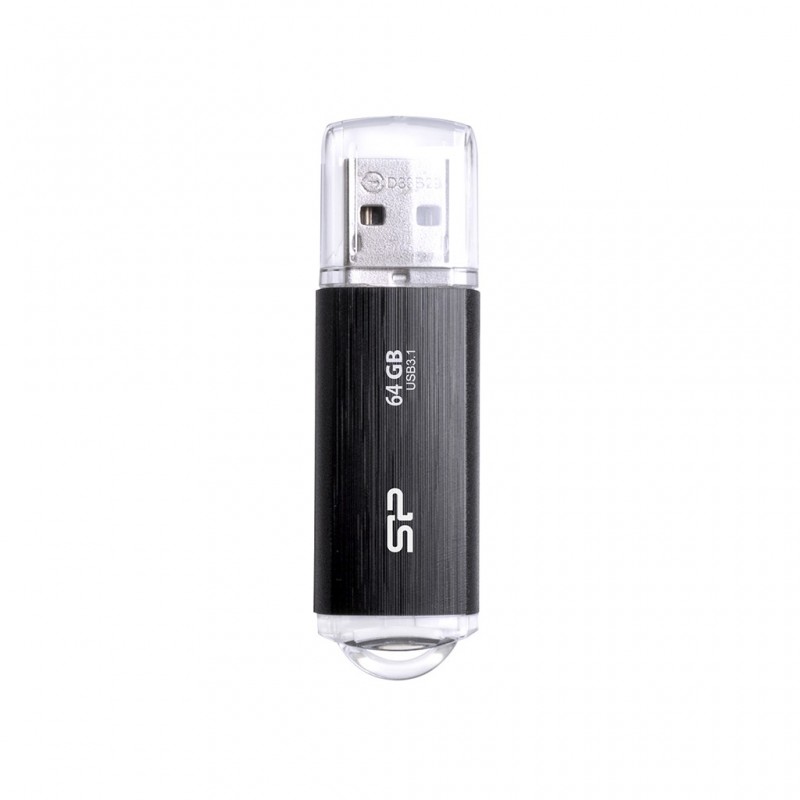 Silicon Power Blaze B02, 64 Go, USB Type-A, 3.2 Gen 1 3.1 Gen 1, Casquette, 8 g, Noir