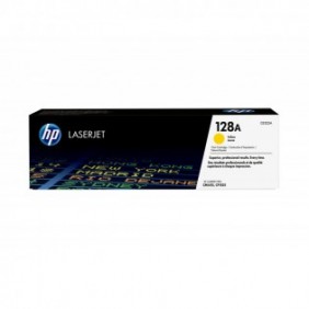 HP 128A toner LaserJet jaune authentique, 1300 pages, Jaune, 1 pièce