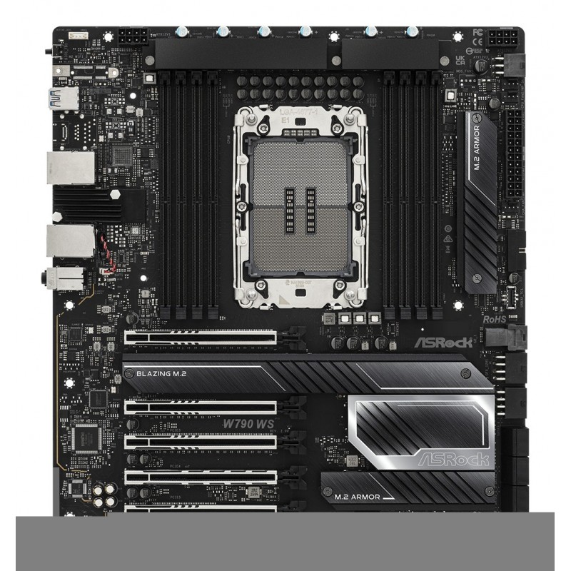 ASRock W790 WS R2.0, Intel, LGA 4677 Socket E, Intel® Xeon® W, W-2400, W-3400, DDR5-SDRAM, 2,05 To