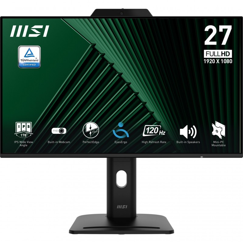 MSI PRO MP272PMG, 68,6 cm 27", 1920 x 1080 pixels, Full HD, LCD, 4 ms, Noir