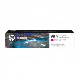 HP 981Y cartouche PageWide Magenta extra grande capacité authentique, Rendement élevé , Magenta, Encre à pigments, 183 ml, 1 pièce, 16000 pages