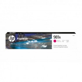 HP 981A cartouche PageWide Magenta authentique, Rendement standard, Magenta, Encre à pigments, 69 ml, 1 pièce, 6000 pages