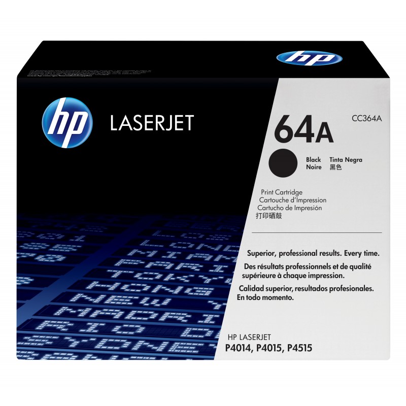 HP 64A toner LaserJet noir authentique, 10000 pages, Noir, 1 pièce