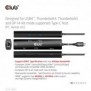 Club 3D CSV-1599, USB 3.2 Gen 1 3.1 Gen 1 Type-C, 100 W, 1.42.3, 10,100,1000 Mbits, Noir, 120 Hz