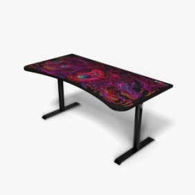 Arozzi Arena, Droit, Forme libre, Panneaux MDF, Acier, Microfibre, Noir