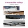 ICY BOX IB-DK4012-CPD, Avec fil, USB 3.2 Gen 1 3.1 Gen 1 Type-C, 100 W, 10,100,1000 Mbits, Anthracite, Noir, MicroSD , SD