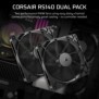 Corsair RS140, Ventilateur, 14 cm, 330 trmin, 1700 trmin, 36 dB, 95,5 cfm