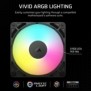 Corsair RS120 ARGB, Ventilateur, 12 cm, 420 trmin, 2100 trmin, 36 dB, 72,8 cfm