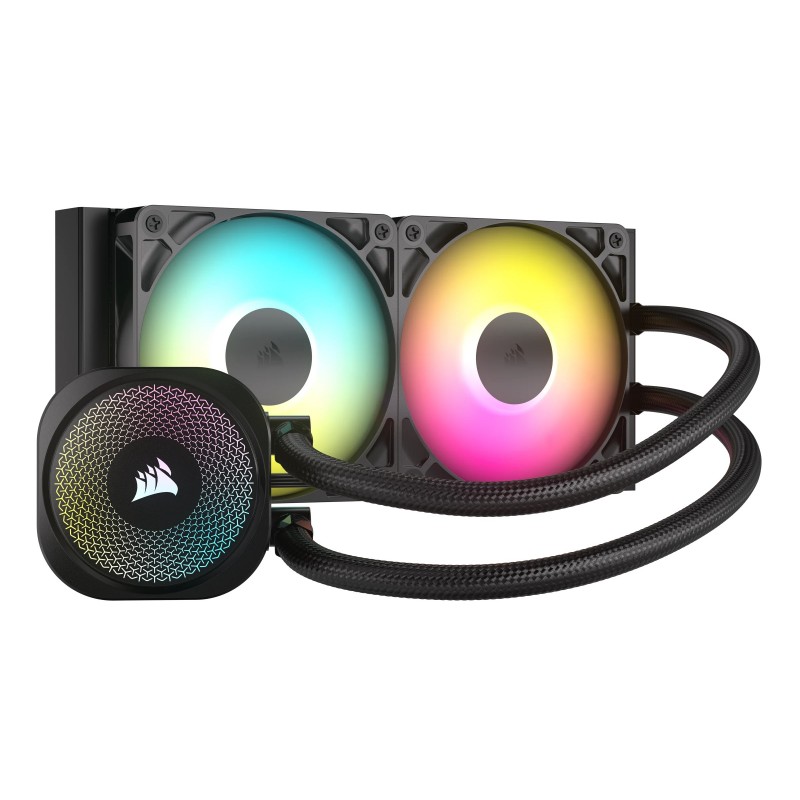 Corsair Nautilus 240 RS ARGB Liquid, Refroidisseur de liquide tout-en-un, 2100 trmin, Noir