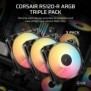 Corsair RS120-R ARGB, Ventilateur, 12 cm, 420 trmin, 2100 trmin, Noir