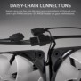 Corsair RS120-R ARGB, Ventilateur, 12 cm, 420 trmin, 2100 trmin, Blanc