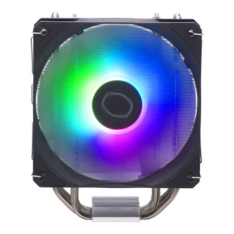 Cooler Master Hyper 212 Spectrum V3, Refroidisseur d'air, 12 cm, 122,2 m³h, Noir, Argent