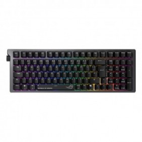 ASUS ROG Strix Morph 96 Wireless, Avec fil &sans fil, USB + RF Wireless + Bluetooth, Clavier mécanique, QWERTZ, LED RGB, Noir