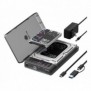 ICY BOX IB-3882MSCL-CU31, Boîtier disque durSSD, M.22.5"3.5", SATA, M.2, 10 Gbits, Connectivité USB, Noir