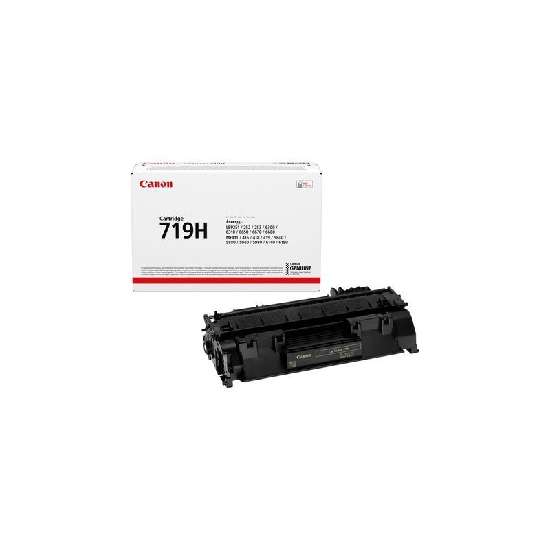 Canon 719H, 6400 pages, Noir, 1 pièce