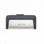 SanDisk Drive USB Ganda Ultra Tipe-C 256 GB, 256 Go, USB Type-A USB Type-C, 3.2 Gen 1 3.1 Gen 1, 150 Mos, Slide, Gris, Argent