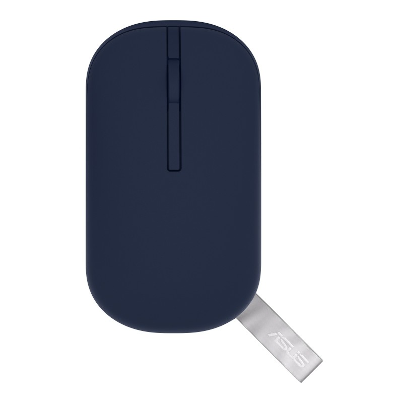 ASUS Marshmallow MD100, Ambidextre, Optique, RF sans fil + Bluetooth, 1600 DPI, Bleu