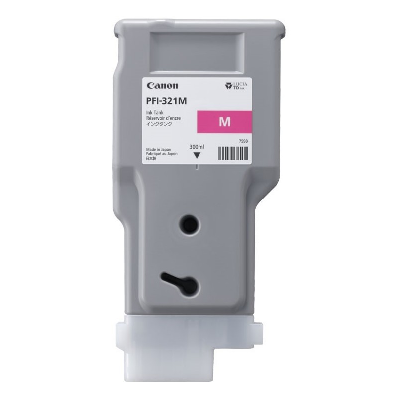 Canon PFI-321 M, Rendement standard, Magenta, Encre à pigments, 300 ml, 1 pièce, Paquet unique