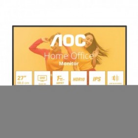AOC B3 Q27B35E, 68,6 cm 27", 2560 x 1440 pixels, Quad HD, LED, 4 ms, Noir