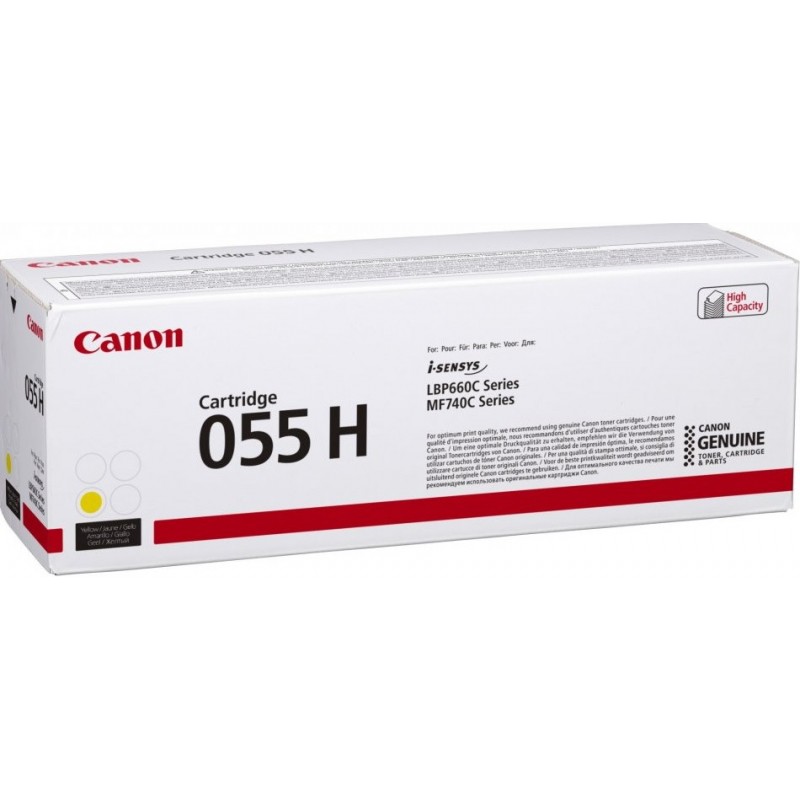 Canon 055H, 5900 pages, Jaune, 1 pièce
