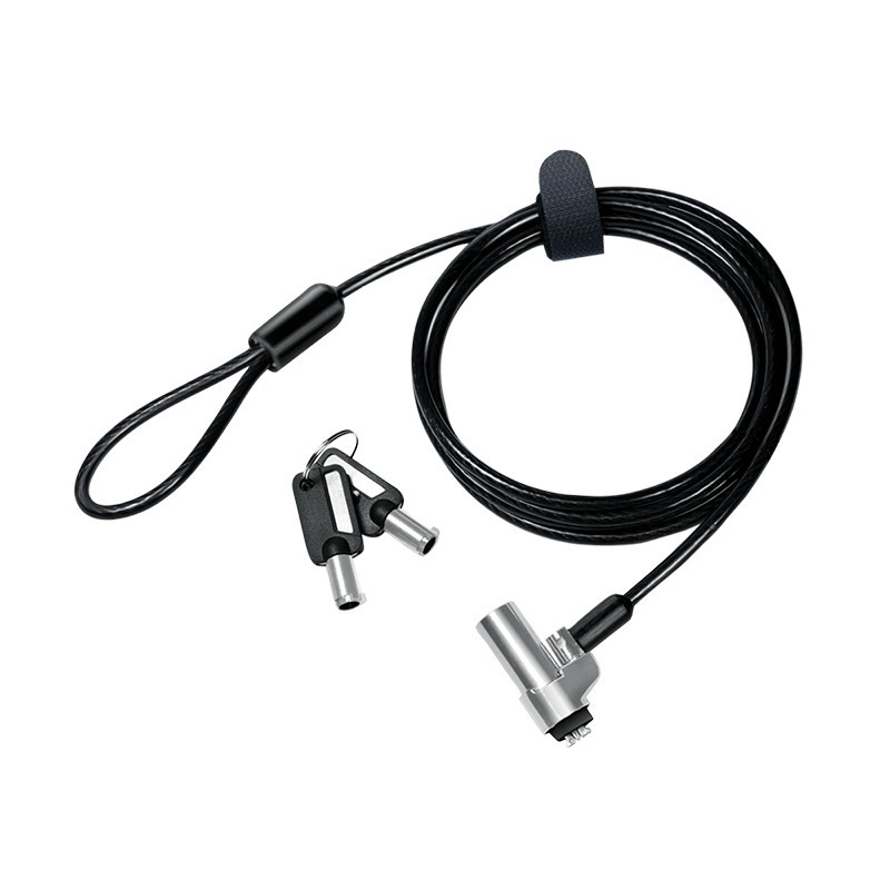 LogiLink NBS013, 1,8 m, Clé, Noir, Argent
