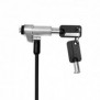 LogiLink NBS013, 1,8 m, Clé, Noir, Argent