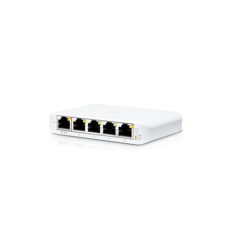 Ubiquiti UniFi USW Flex Mini, Géré, Gigabit Ethernet 101001000, Connexion Ethernet, supportant l'alimentation via ce port
