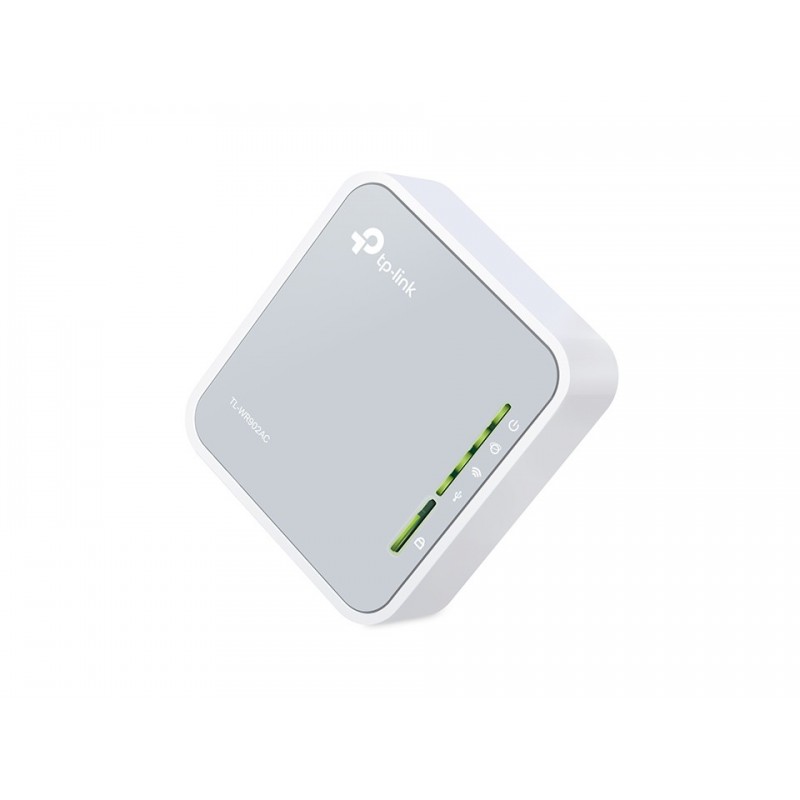 TP-LINK TL-WR902AC, Wi-Fi 5 802.11ac, Bi-bande 2,4 GHz 5 GHz, EthernetLAN, 4G, Blanc, Routeur portable