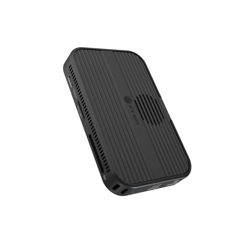 ICY BOX IB-DK4071M-CU31, SSD, SATA, M.2, USB 3.2 Gen 2 3.1 Gen 1 Type-C, Noir, 10 Gbits
