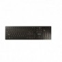 Cherry DW 9100 SLIM, Sans fil, RF sans fil + Bluetooth, QWERTZ, Noir, Souris incluse