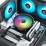 Thermaltake UX150 ARGB Sync, Refroidisseur d'air, 13 cm, 500 trmin, 2400 trmin, Noir