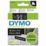 Dymo D1 étiquettes autocollantes authentiques | impression en blanc sur fond noir | 12 mm x 7 m | pour étiqueteuses LabelManager, Blanc sur noir, Polyester, Belgique, -18 - 90 C, DYMO, LabelManager, LabelWriter 450 DUO