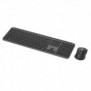 Logitech Signature Slim Combo MK950, Sans fil, RF sans fil + Bluetooth, Commutateur de touche « ciseaux », QWERTZ, Graphite, Souris incluse