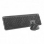 Logitech Signature Slim Combo MK950, Sans fil, RF sans fil + Bluetooth, Commutateur de touche « ciseaux », QWERTZ, Graphite, Souris incluse