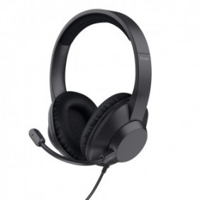 Trust Ayda Max, Avec fil, AppelsMusique, 20 - 20000 Hz, Casque, Noir