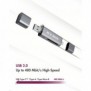 ICY BOX IB-CR200-C, MicroSD , SD, Noir, 480 Mbits, Aluminium, Plastique, 128 Go, USB 2.0