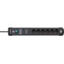 Brennenstuhl 1951160401, 3 m, Intérieure, Courbe, IP20, Noir, 6 sortie CA