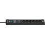 Brennenstuhl 1951160401, 3 m, Intérieure, Courbe, IP20, Noir, 6 sortie CA