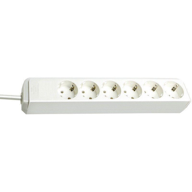 Brennenstuhl Eco-Line, 6 sortie CA, Type H, Blanc, 1,5 m, 330 mm