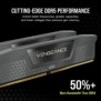 Corsair Vengeance , 32 Go, 2 x 16 Go, DDR5, 6000 MHz, 288-pin DIMM, Noir