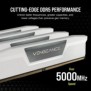 Corsair Vengeance CMK32GX5M2E6000Z36W, 32 Go, 2 x 16 Go, DDR5, 6000 MHz, 288-pin DIMM, Blanc