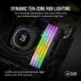 Corsair Vengeance RGB CMH32GX5M2B6000C38, 32 Go, 2 x 16 Go, DDR5, 6000 MHz, 288-pin DIMM
