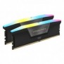 Corsair Vengeance RGB CMH64GX5M2D6000C40, 64 Go, 2 x 32 Go, DDR5, 288-pin DIMM, Noir