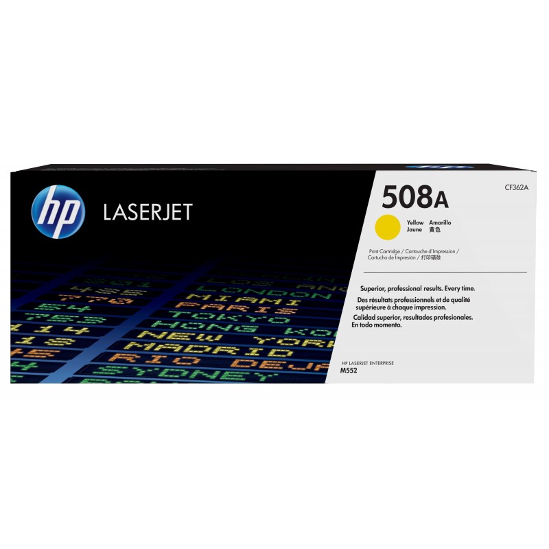HP 508A toner LaserJet Jaune authentique, 5000 pages, Jaune, 1 pièce