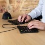 R-Go Tools Clavier ergonomique R-Go Split Break v2 avec logiciel de pause, clavier ergonomique divisé, QWERTZ , Filaire, noir, Mini, Avec fil, USB, QWERTZ, Noir