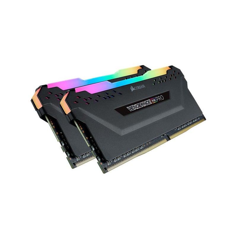 Corsair Vengeance RGB CMW16GX4M2Z2933C16, 16 Go, 2 x 8 Go, DDR4, 2933 MHz, 288-pin DIMM
