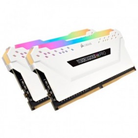 Corsair Vengeance RGB Pro CMW32GX4M2A2666C16W, 32 Go, 2 x 16 Go, DDR4, 2666 MHz, 288-pin DIMM