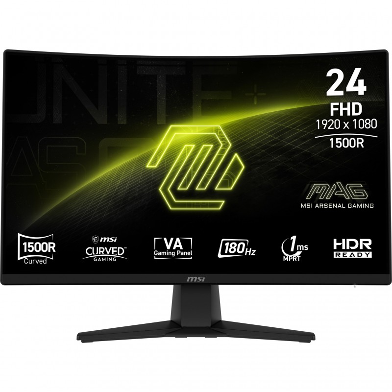 MSI MAG 242C, 59,9 cm 23.6", 1920 x 1080 pixels, Full HD, LCD, Noir