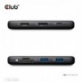 Club 3D CSV-2551, Avec fil, USB Type-C, 100 W, 1.42.2, 10,100,1000 Mbits, Noir