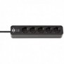 Brennenstuhl 1153250000, 1,5 m, Intérieure, Noir, 5 sortie CA, 290 mm, Noir